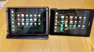 左Pro Slate 8　右ZenPad S 8.0